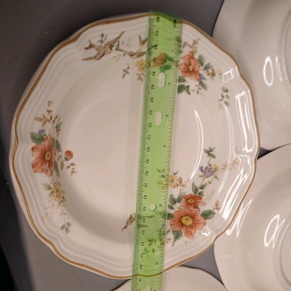 Mikasa Heriage Capistrano 4 Salad Plates Vintage Japan Stoneware 8" Replacements - Picture 10 of 10